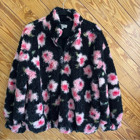 Sandy Liang x Target Floral Sherpa Fleece Jacket - Picture 1 of 4